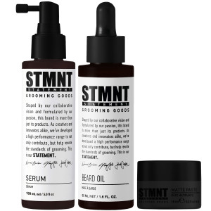 STMNT Pasta Matująca 10 ml + Olejek do Brody 50 ml + Serum 150 ml - zestaw dla mężczyzn