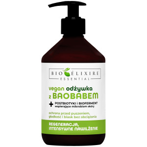 Bioelixire Baobab - wegańska odżywka nawilżająca do włosów, 500ml