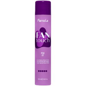 Fanola FanTouch Extra Strong Spray - bardzo mocny spray utrwalający do włosów, 500ml