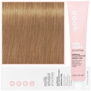 Milk Shake Smoothie Semi-Perm - farba do włosów bez amoniaku, paleta kolorów, 100ml 8,13 | 8AG || Jasny Złocisty Popielaty Blond
