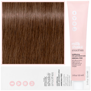 Milk Shake Smoothie Semi-Perm - farba do włosów bez amoniaku, paleta kolorów, 100ml 6,13 | 6AG || Ciemny Złocisty Popielaty Blond