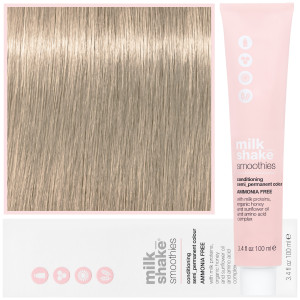 Milk Shake Smoothie Semi-Perm - farba do włosów bez amoniaku, paleta kolorów, 100ml 10.13 | 10AG | Popielato-złocisty platynowy najjaśniejszy blond