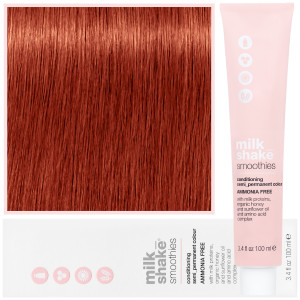 Milk Shake Smoothie Semi-Perm - farba do włosów bez amoniaku, paleta kolorów, 100ml 7,44 | 7CC || Intensywny Średni Miedziany Blond