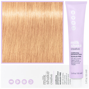 Milk Shake Creative - farba do włosów, pełna paleta kolorów, 100ml 9,314 | 9GAC || Bardzo Jasny Miedziany Złocisty Popielaty Blond