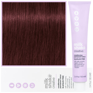 Milk Shake Creative - farba do włosów, pełna paleta kolorów, 100ml 5,66 | 5RR || Intensywny Jasny Czerwony Brąz