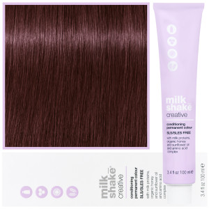 Milk Shake Creative - farba do włosów, pełna paleta kolorów, 100ml 4,6 | 4R || Średni Czerwony Brąz