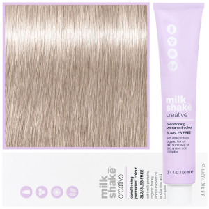 Milk Shake Creative - farba do włosów, pełna paleta kolorów, 100ml 10,1 | 10A || Najjaśniejszy Platynowy Popielaty Blond