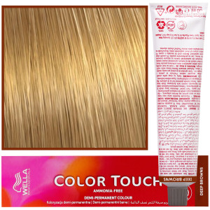Wella Color Touch - profesjonalna farba do włosów bez amoniaku, 60 ml 9/73 Tabaczkowy