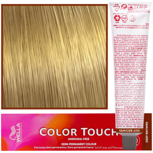 Wella Color Touch - profesjonalna farba do włosów bez amoniaku, 60 ml 10/73 Rozświetlony Tabaczkowy Blond