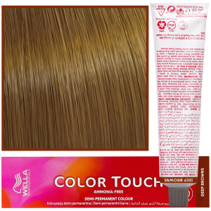 Wella Color Touch - profesjonalna farba do włosów bez amoniaku, 60 ml 8/73 Jasny Blond Brązowo Złoty