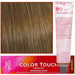 Wella Color Touch - profesjonalna farba do włosów bez amoniaku, 60 ml 7/73 Średni Blond Brązowo Złoty