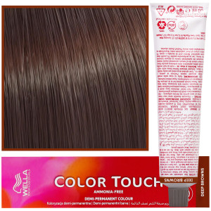 Wella Color Touch - profesjonalna farba do włosów bez amoniaku, 60 ml 6/77 Ciemny Blond Intensywny Brąz