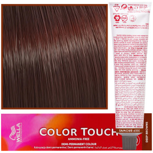 Wella Color Touch - profesjonalna farba do włosów bez amoniaku, 60 ml 6/75 Średni Palisander