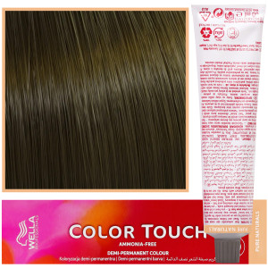 Wella Color Touch - profesjonalna farba do włosów bez amoniaku, 60 ml 5/0 Jasny Brąz