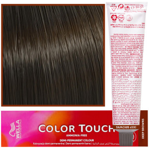 Wella Color Touch - profesjonalna farba do włosów bez amoniaku, 60 ml 5/71 Brązowo-Popielaty Jasny Brąz