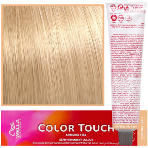 Wella Color Touch - profesjonalna farba do włosów bez amoniaku, 60 ml 10/01 Platynowy Blond Naturalnie Pop