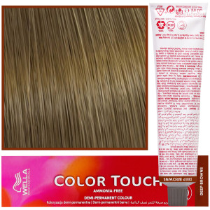 Wella Color Touch - profesjonalna farba do włosów bez amoniaku, 60 ml 8/71 Brązowo-Popielaty Jasny Blond