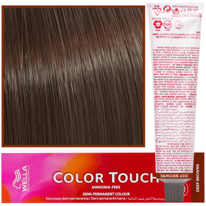 Wella Color Touch - profesjonalna farba do włosów bez amoniaku, 60 ml 6/73 Ciemny Blond Brązowo Złoty