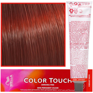 Wella Color Touch - profesjonalna farba do włosów bez amoniaku, 60 ml 66/44 Ciemny Blond Intensywny Miedziany