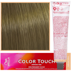 Wella Color Touch - profesjonalna farba do włosów bez amoniaku, 60 ml 7/03 Średni Blond Naturalnie Złoty