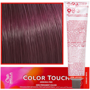 Wella Color Touch - profesjonalna farba do włosów bez amoniaku, 60 ml 55/54 Intensywny Jasny Brąz Czerwono-Miedziany