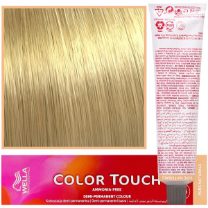 Wella Color Touch - profesjonalna farba do włosów bez amoniaku, 60 ml 10/03 Najjaśniejszy Blond Naturalny Złoty