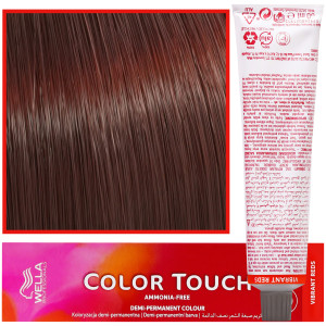 Wella Color Touch - profesjonalna farba do włosów bez amoniaku, 60 ml 6/47 Ciemny Blond Czerwono-Brązowy