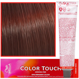 Wella Color Touch - profesjonalna farba do włosów bez amoniaku, 60 ml 6/4 Mahoniowo-Miedziany