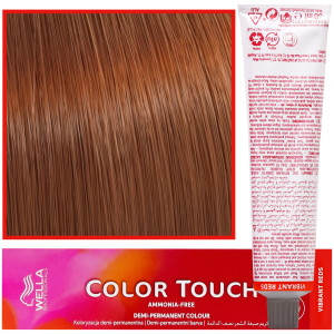 Wella Color Touch - profesjonalna farba do włosów bez amoniaku, 60 ml 7/47 Średni Blond Czerwono-Brązowy