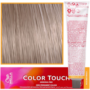 Wella Color Touch - profesjonalna farba do włosów bez amoniaku, 60 ml 10/6 Fioletowy Rozświetlony Jasny Blond