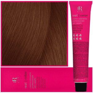 RR Line Real Color Crema - profesjonalna farba do włosów, 100ml 7.34 | Średni Blond Złoto Miedziany