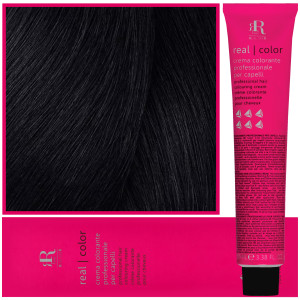 RR Line Real Color Crema - profesjonalna farba do włosów, 100ml 1.0 | Czarny
