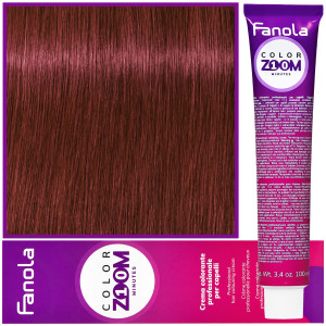 Fanola Color Zoom - krem do farbowania włosów cała paleta, 100 ml 6.6 Ciemny czerwony blond