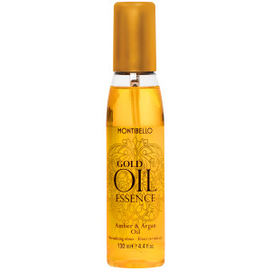 Montibello Gold Oil Essence Amber & Argan – lekki olejek do włosów, 130 ml