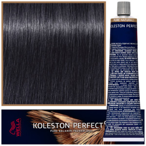 Wella Koleston Perfect Me - profesjonalna farba do koloryzacji włosów, 60ml 2/0 Naturalny Czarny
