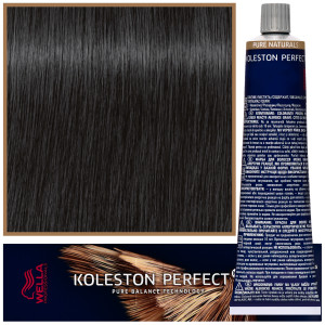 Wella Koleston Perfect Me - profesjonalna farba do koloryzacji włosów, 60ml 3/0 Ciemny Naturalny Brąz