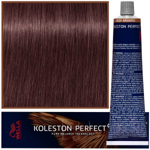 Wella Koleston Perfect Me - profesjonalna farba do koloryzacji włosów, 60ml 4/75 Brązowo Mahoniowy Średni Brąz