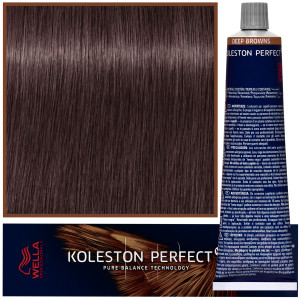 Wella Koleston Perfect Me - profesjonalna farba do koloryzacji włosów, 60ml 4/77 Intensywny Średni Brąz