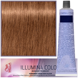 Wella Illumina Color - profesjonalna farba do włosów, 60ml 7/42 - Średni Blond Czerwono Matowy