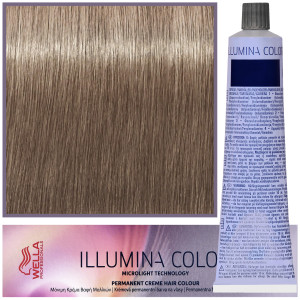 Wella Illumina Color - profesjonalna farba do włosów, 60ml 8/13 - Jasny Blond Popielato-Złoty