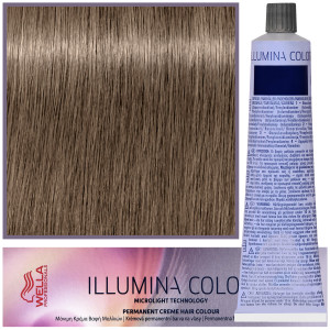 Wella Illumina Color - profesjonalna farba do włosów, 60ml 7/81 - Średnio Perłowo Popielaty Blond