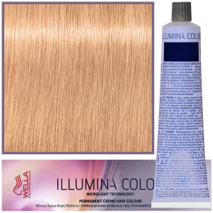 Wella Illumina Color - profesjonalna farba do włosów, 60ml 8/05 - Jasny Blond Naturalny Mahoniowy