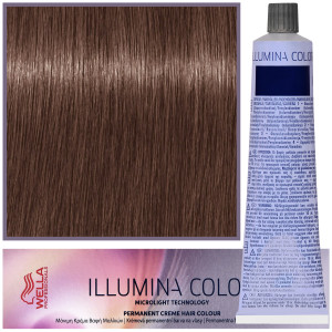 Wella Illumina Color - profesjonalna farba do włosów, 60ml 6/76 - Ciemny Blond Brązowo-Fioletow