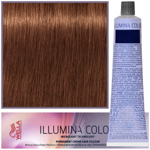 Wella Illumina Color - profesjonalna farba do włosów, 60ml 5/35 -Jasny Złoto Fioletowy Brąz
