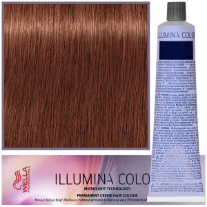 Wella Illumina Color - profesjonalna farba do włosów, 60ml 5/43 - Jasny Czerwony Złoty Brąz