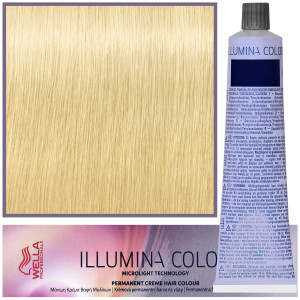 Wella Illumina Color - profesjonalna farba do włosów, 60ml 10/38 - Bardzo Bardzo Jasny Blond Złoty Perłowy