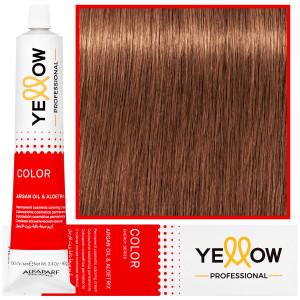 Alfaparf Yellow - trwała farba do włosów z aloesem i kiełkami pszenicy, 100ml 9,4 | Bardzo Jasny Miedziany Blond