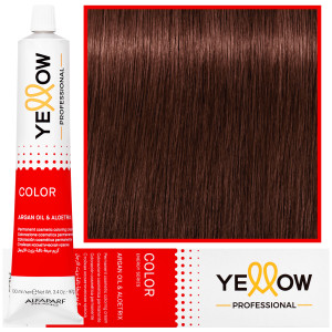 Alfaparf Yellow - trwała farba do włosów z aloesem i kiełkami pszenicy, 100ml 7,53 | Średni Mahoniowy Złoty Blond