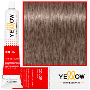 Alfaparf Yellow - trwała farba do włosów z aloesem i kiełkami pszenicy, 100ml 7,11 | Średni Intensywny Popielaty Blond
