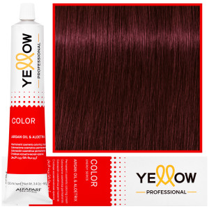 Alfaparf Yellow - trwała farba do włosów z aloesem i kiełkami pszenicy, 100ml 6,66s | Ciemny Super Intensywny Czerwony Blond